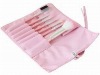 Wholesale 7pcs pink promotional brush set