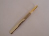 Wholesale gloden tweezers in squared tip
