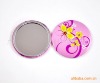 Flower pattern promotion gift-small makeup mirror/tinplate pocket mirror