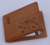 Wholesale Wood Cosmetic small pocket mirror