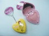 Wholesale Heart shaped plastic mirror with hair brush
