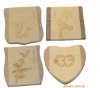 Wholesale Classical Wood Cosmetic small pocket mirror