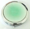 Wholesale crystal glass cosmetic mirror light green