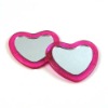 Wholesale plastic cosmetic mirror,heart shape mirror