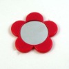 Wholesale plastic cosmetic mirror,flower shape mirror