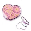 Wholesale heart shape makeup mirror,cosmetic mirror