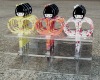 Wholesale lady printing beauty scissors 6color assorted with Acryl display