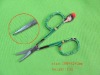 scissors with fashion girl pattern eyebrow scissors gift hot gift