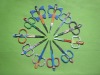scissors with fashion girl pattern eyebrow scissors gift hot gift