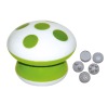 Wholesale Five in One Mushroom Waterproof Mini Massager, 3AAA batteries operated.
