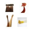 Wholesale nail hair extension remy hair flat tip