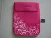 Wholesale fashion pink color cotton knitwear laptop bag