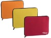 Wholesale 3 different color Laptop carrying case with double zipper made of neoprene