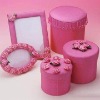 cosmetic round paper gift boxes