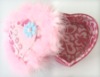 Heart-Shaped Caskets With Feather Around