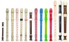 Wholesale 8-hole soprano plastic Recorder/musical instrument