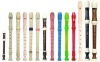 Wholesale 8-hole soprano plastic Recorder/musica