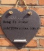 Wholesale black heart shape memo board