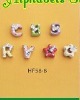 Wholesale slider charm-HF58-8mm Letters