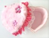 Wholesale Plush Heart-Shaped Caskets With Lace