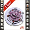 Wholesale 2011 new foldable metal bag hanger with crystal stone