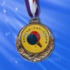 Wholesale sports zinc alloy medal with ribbon