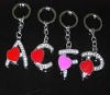 Wholesale Hot sale fashion letter key rings