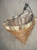 Wholesale Hanging planter with plastic liner for flower