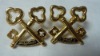 Wholesale Gold metal army cap badge