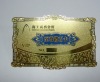 Wholesale Golden business name card