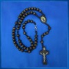 Wholesale Black wooden rope rosary,rosario