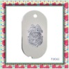 carved military dog tag