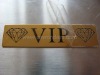 Best selling etching metal label jeans
