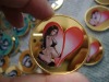 Wholesale a heart metal poker chips YL-PK28