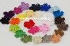 Wholesale DD01009B Hand Crochet Fashion Accessories Fruits Flowers Appliques Cotton flower making craft