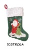 Wholesale embroidered christmas stocking 10STM06A
