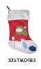 Wholesale embroidered christmas stocking 10STM04B3