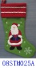 Wholesale embroidered christmas stocking 08STM025A