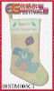 Wholesale embroidered christmas stocking 08STM005C1
