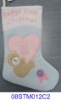 Wholesale embroidered christmas stocking 08STM012C2