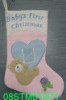 Wholesale embroidered Christmas stocking 08STM012C1