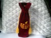 Wholesale chinese new style velvet wine bag