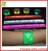 Wholesale Customized Logo Printed Flashing gifts,Reflective Slap Band /Snap Band