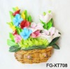 Wholesale flower polyresin magnet/fridge magnet