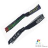 Wholesale woven logo wristband with plastic closer