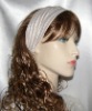 Wholesale White voile silvel yarn grace elastic hair craft