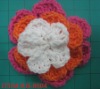 Wholesale crochet flower/colorful cotton flower