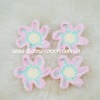 Wholesale DD01047B Hand Crochet Fashion Accessories Fruits Flowers Appliques Cotton flower making craft