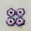 Wholesale DD01040F Hand Crochet Fashion Accessories Fruits Flowers Appliques Cotton flower making craft