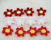 Wholesale DD01047 Hand Crochet Fashion Accessories Fruits Flowers Appliques Cotton flower making craft